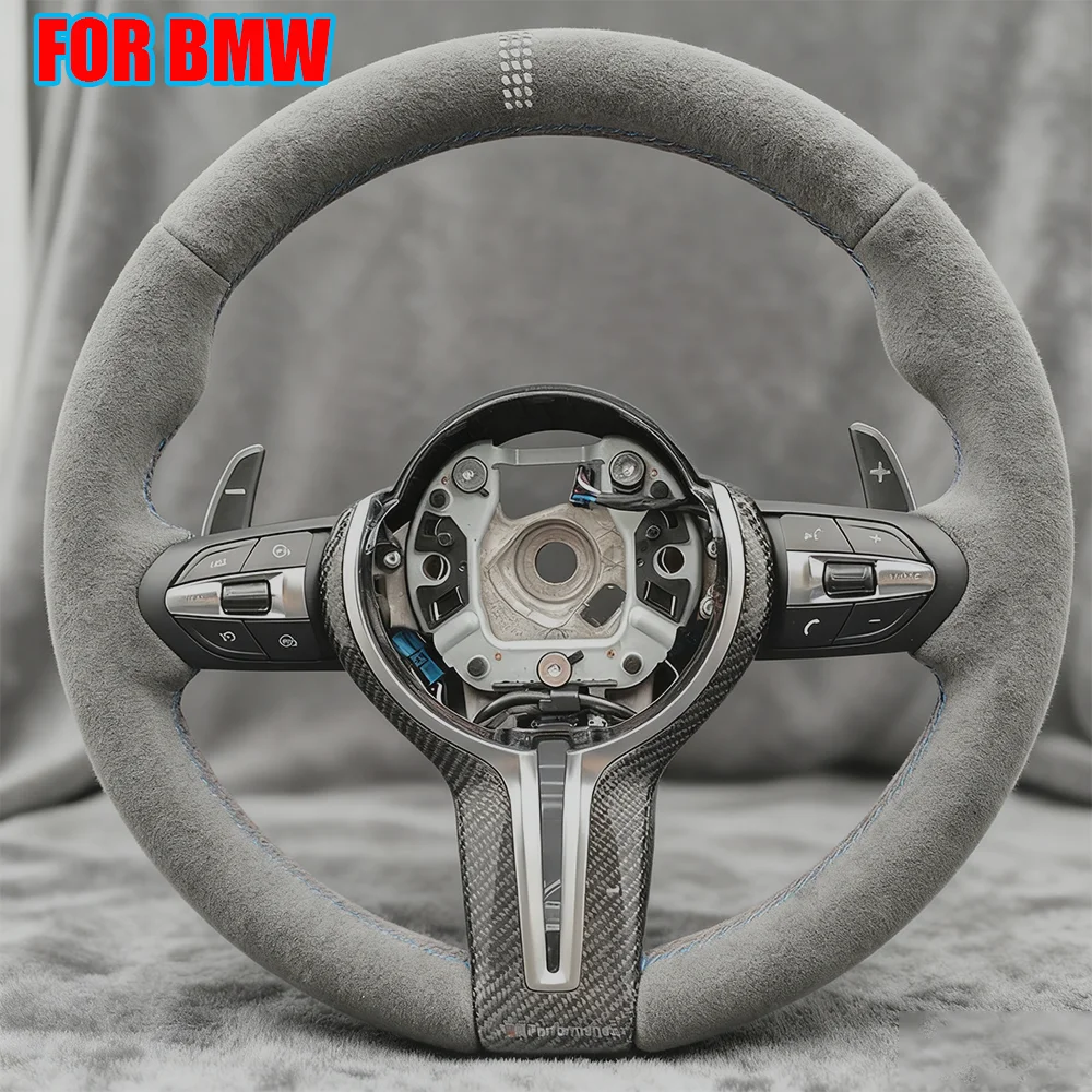 Полная отделка рулевого колеса из алькантары из углеродного волокна для BMW F01 F10 F20 F22 F30 F31 F32 M2 F87 M3 F80 M4 F82 F90 X5 F15 F16 
Полная отделка рулевого колеса из алькантары из углеродного волокна для BMW F01 F10 F20 F22 F30 F31 F32 M2 F87 M3 F80 M4 F82 F90 X5 F15 F16