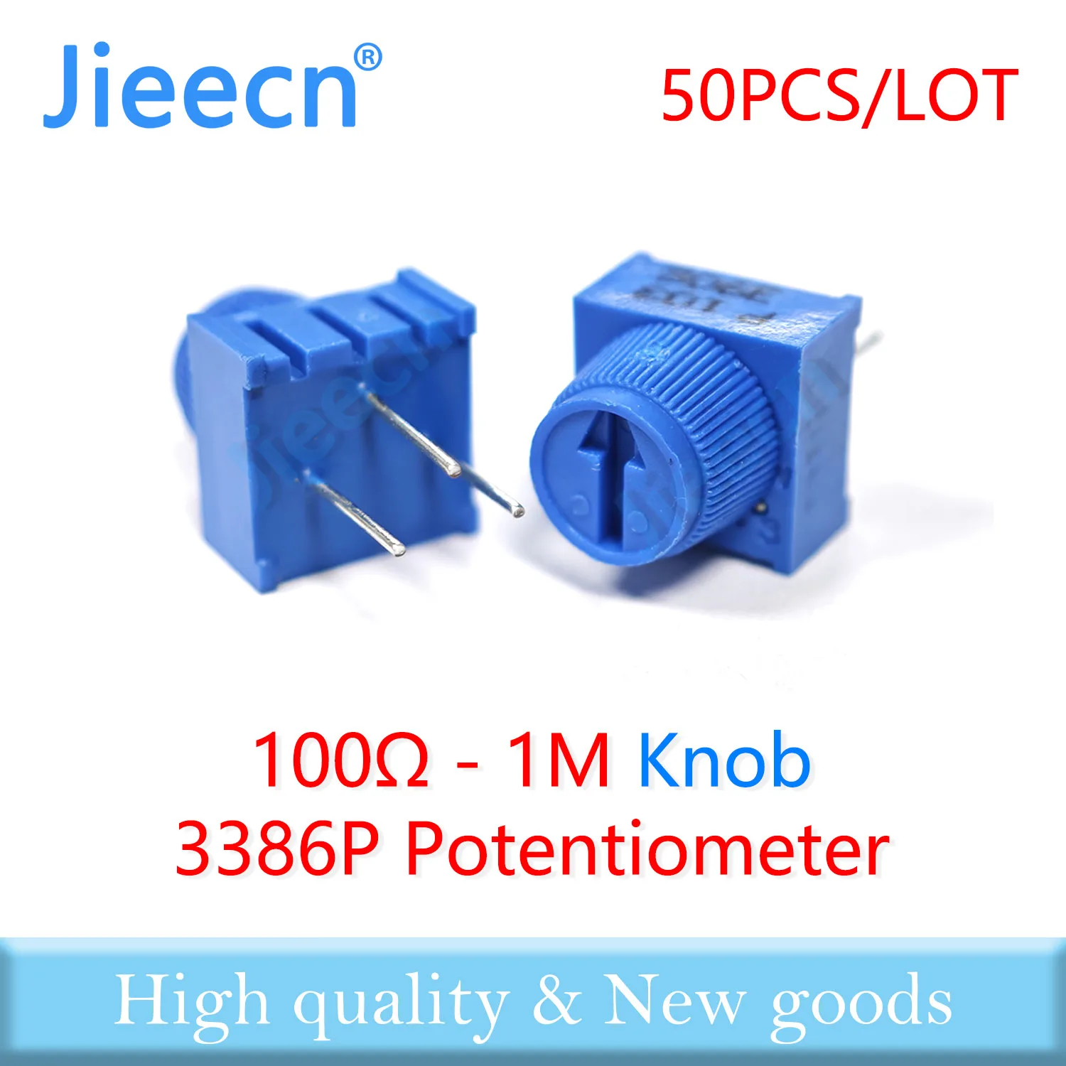 50PCS 3386P 100R-1M Trimming Potentiometer Chinese High Quality 3386P-1-101 201 501 102 202 502 103 203 503 104 204 504 105 knob
50PCS 3386P 100R-1M Trimming Potentiometer Chinese High Quality 3386P-1-101 201 501 102 202 502 103 203 503 104 204 504 105 knob