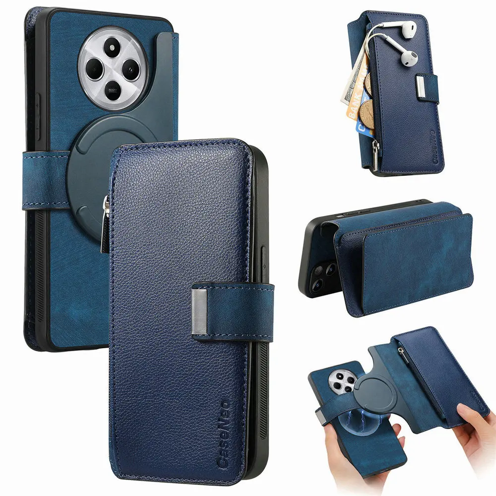 Luxury Case RFID Leather Card Funda For Xiaomi Redmi Note 14 Pro Plus 5G 2025 Detachable 2IN1 Zipper Wallet Flip Cover Redmi 14C
Luxury Case RFID Leather Card Funda For Xiaomi Redmi Note 14 Pro Plus 5G 2025 Detachable 2IN1 Zipper Wallet Flip Cover Redmi 14C