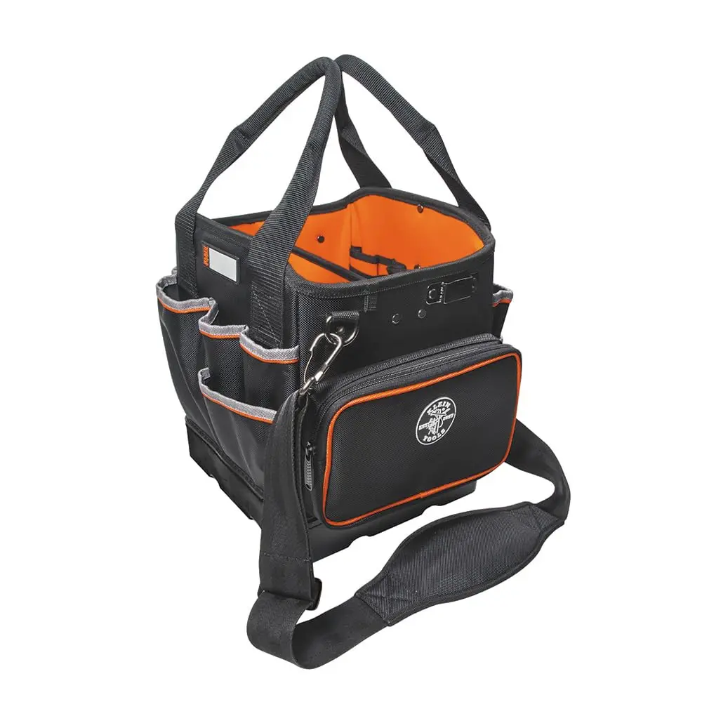 5541610-14 Tool Bag With Shoulder Strap Has 40 Pockets For Tool Storage And Orange Interior
5541610-14 Tool Bag With Shoulder Strap Has 40 Pockets For Tool Storage And Orange Interior