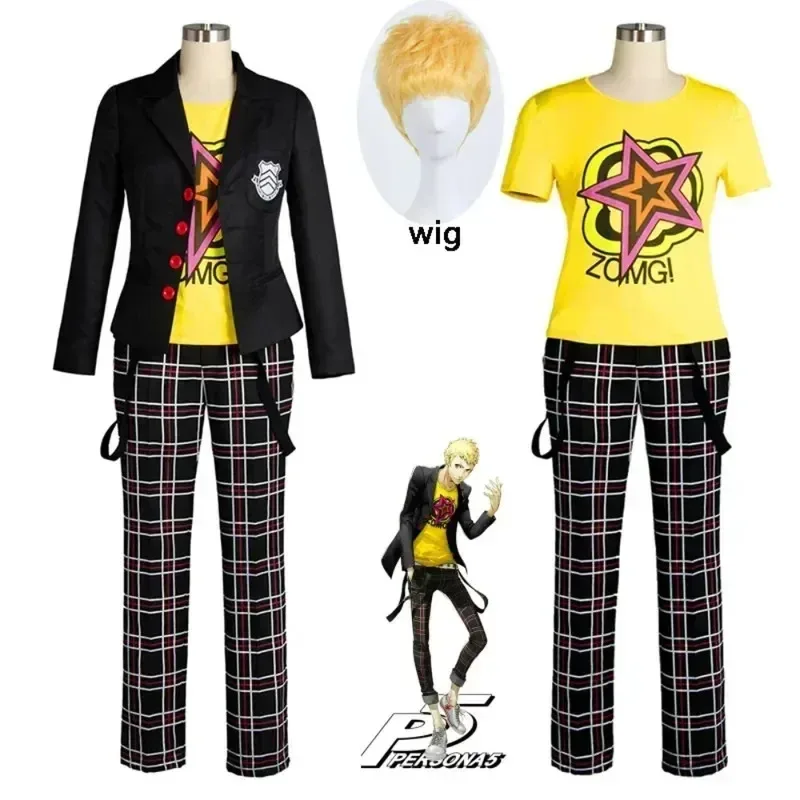 Ryuji Sakamoto Cosplay Person 5 Sakamoto Ryoji Cosplay Costume Outfit Attire School Uniform Halloween Carnival Costumes and Wig
Ryuji Sakamoto Cosplay Person 5 Sakamoto Ryoji Cosplay Costume Outfit Attire School Uniform Halloween Carnival Costumes and Wig
