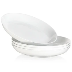 MALACASA 4/8/12 Piece Large Pasta Bowls Set 1680 ML Salad Bowl Ceramic Bowl Sets Wide and Shallow Bowls Set For Fruit/Pasta MALACASA 4/8/12 Piece Large Pasta Bowls Set 1680 ML Salad Bowl Ceramic Bowl Sets Wide and Shallow Bowls Set For Fruit/Pasta