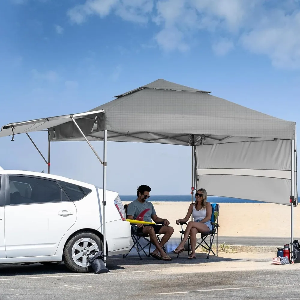 10x10 Pop up Canopy Tent Centerlock Instant Commercial Canopy with 150D Silver Coated Fabric Including 2 Extend Awnings
10x10 Pop up Canopy Tent Centerlock Instant Commercial Canopy with 150D Silver Coated Fabric Including 2 Extend Awnings