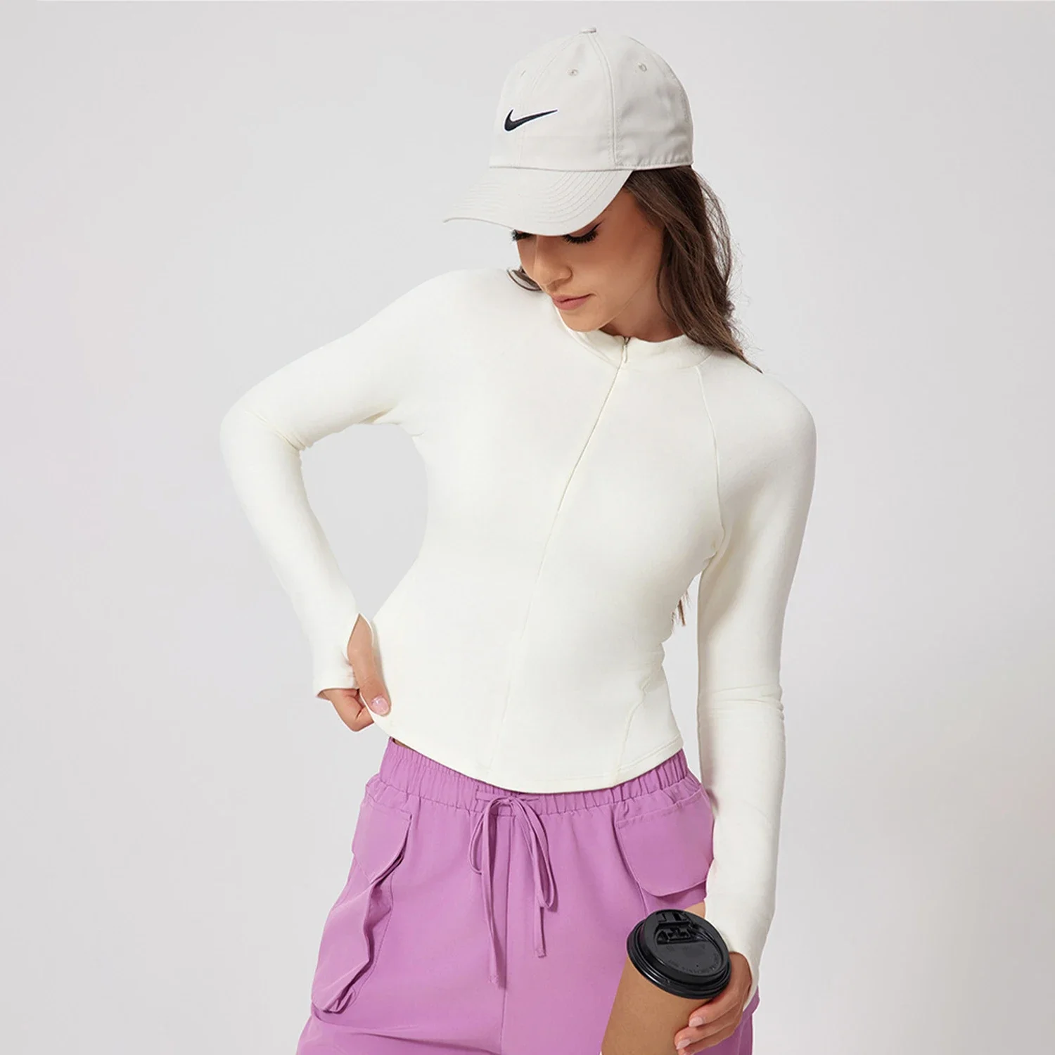 Plush Casual Cloud Feeling Warmth Coldproof Top Premium Feeling Brushed Winter Long Sleeve Yoga Clothes Half Zipper Jacket Women
Plush Casual Cloud Feeling Warmth Coldproof Top Premium Feeling Brushed Winter Long Sleeve Yoga Clothes Half Zipper Jacket Women