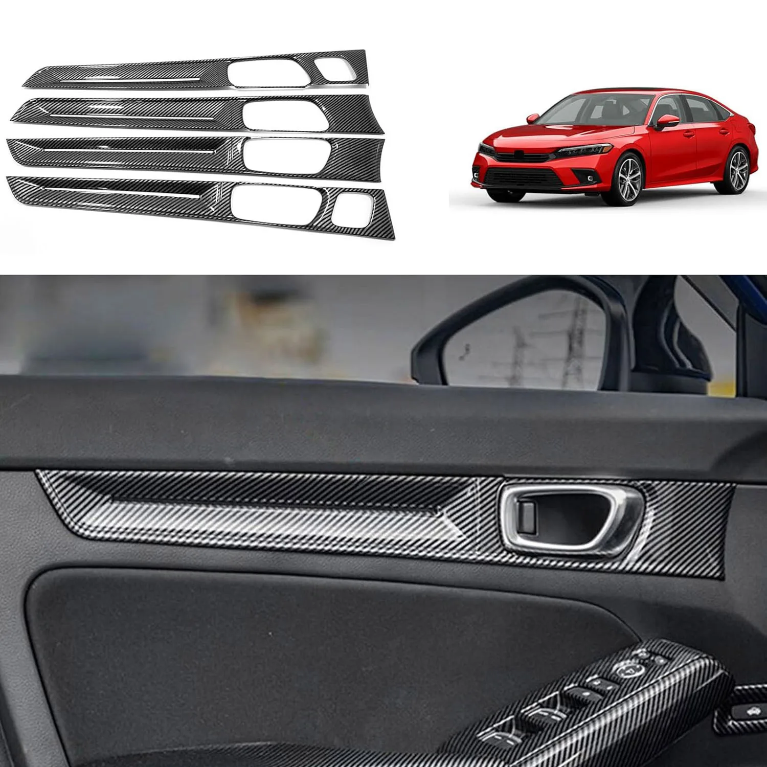 Car Accessories Compatible with Honda Civic 11TH Gen 2022 2023 Door Handle Panel Cover Interior Frame Molding Trims ABS 4PCS
Car Accessories Compatible with Honda Civic 11TH Gen 2022 2023 Door Handle Panel Cover Interior Frame Molding Trims ABS 4PCS