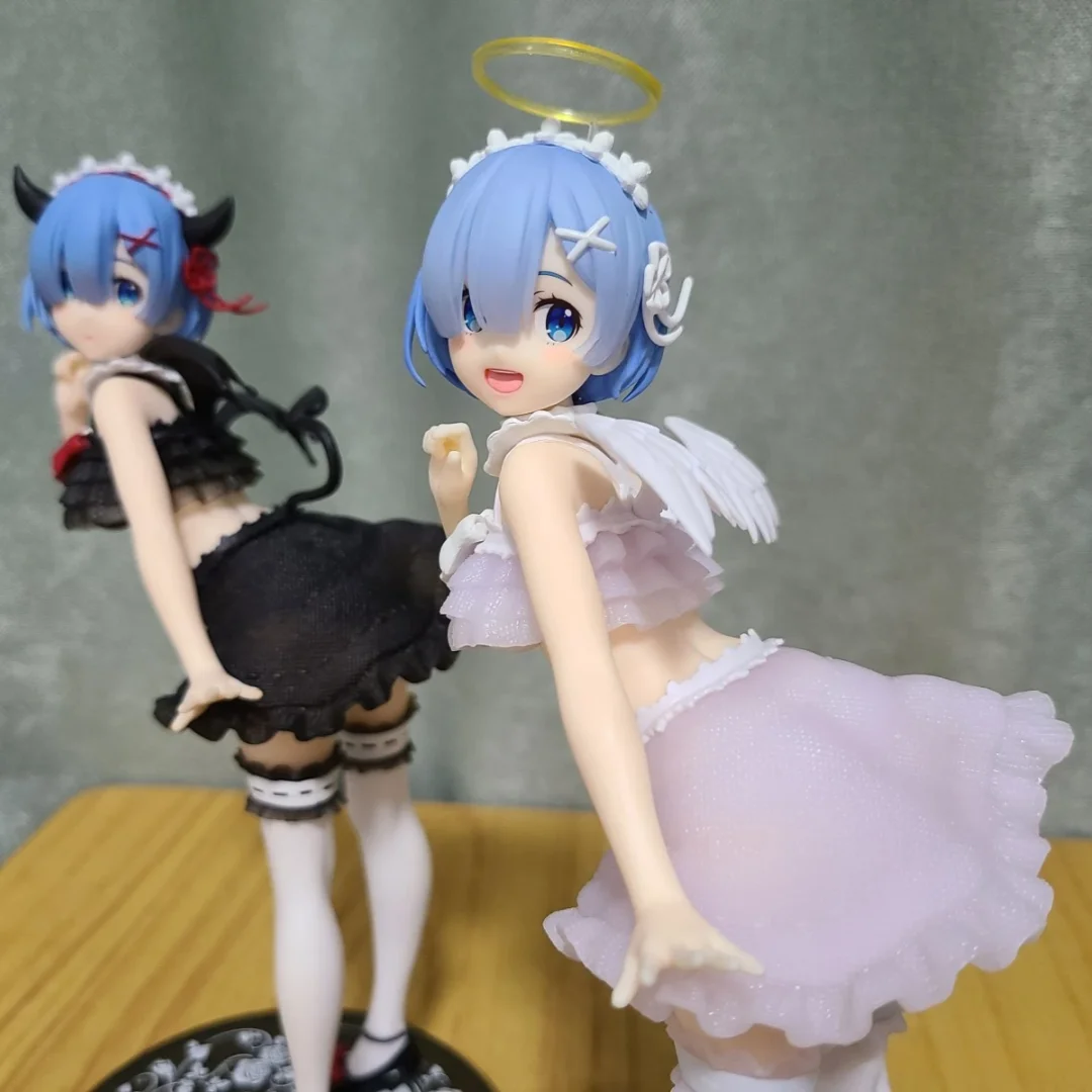 Genuine Japanese Original PCS Series Re Zero Rem Cute Angel & Little Devil Prize Figure Anime Decor Model For Anime Collect Fans
Genuine Japanese Original PCS Series Re Zero Rem Cute Angel & Little Devil Prize Figure Anime Decor Model For Anime Collect Fans