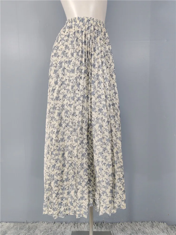 Spring 2026 Elegant Floral Print Elastic Waist A-Line Smooth Fabric Half Skirt Versatile Holiday Wear Comfortable Soft Polyester
Spring 2026 Elegant Floral Print Elastic Waist A-Line Smooth Fabric Half Skirt Versatile Holiday Wear Comfortable Soft Polyester