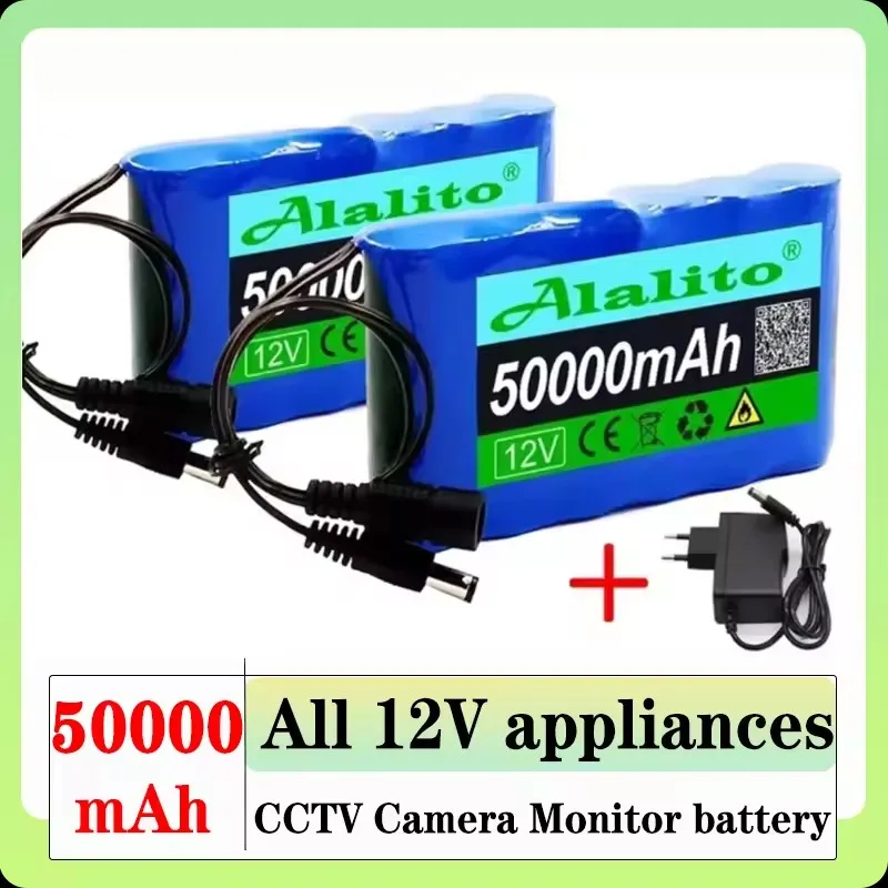 Original Lithium Ion Battery 18650 3S2P 12V 50000mah DC 12.6V 50Ah Rechargeable CCTV, Camera Monitor Replacement Battery+Charger
Original Lithium Ion Battery 18650 3S2P 12V 50000mah DC 12.6V 50Ah Rechargeable CCTV, Camera Monitor Replacement Battery+Charger