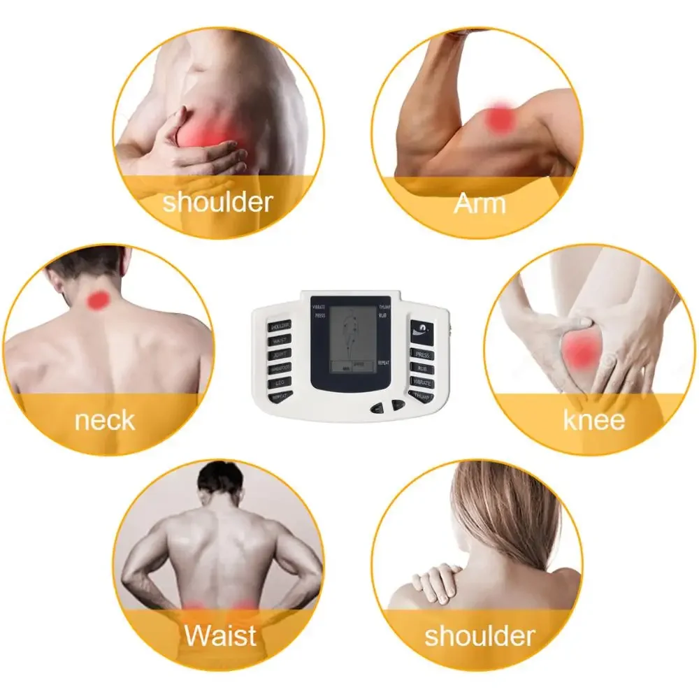 Electric Muscle Stimulator EMS Acupuncture Therapy Pulse Massager Tens Machine Full Body Massage Tool 16 Pads Slimming Massager
Electric Muscle Stimulator EMS Acupuncture Therapy Pulse Massager Tens Machine Full Body Massage Tool 16 Pads Slimming Massager