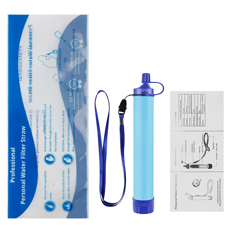 Outdoor Mini Water Filter Straw Camping Purification Portable Hiking Water Purifier for Survival or Emergency Supplies
Outdoor Mini Water Filter Straw Camping Purification Portable Hiking Water Purifier for Survival or Emergency Supplies