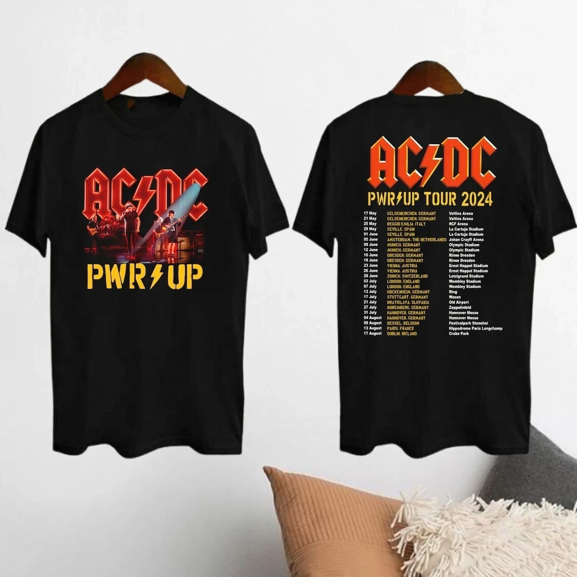 Лето 2024, рубашка ACDC Pwr Up World Tour, рубашка с рисунком рок-группы ACDC, футболка из чистого хлопка с круглым вырезом
Лето 2024, рубашка ACDC Pwr Up World Tour, рубашка с рисунком рок-группы ACDC, футболка из чистого хлопка с круглым вырезом