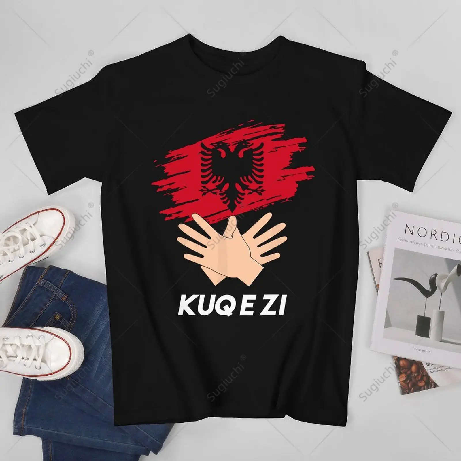 Unisex Men Albanian Flag Shqip Shqiponja Albanian Eagle Albania Tshirt Tees T Shirts Women Boys 100% Cotton T-Shirt
Unisex Men Albanian Flag Shqip Shqiponja Albanian Eagle Albania Tshirt Tees T Shirts Women Boys 100% Cotton T-Shirt