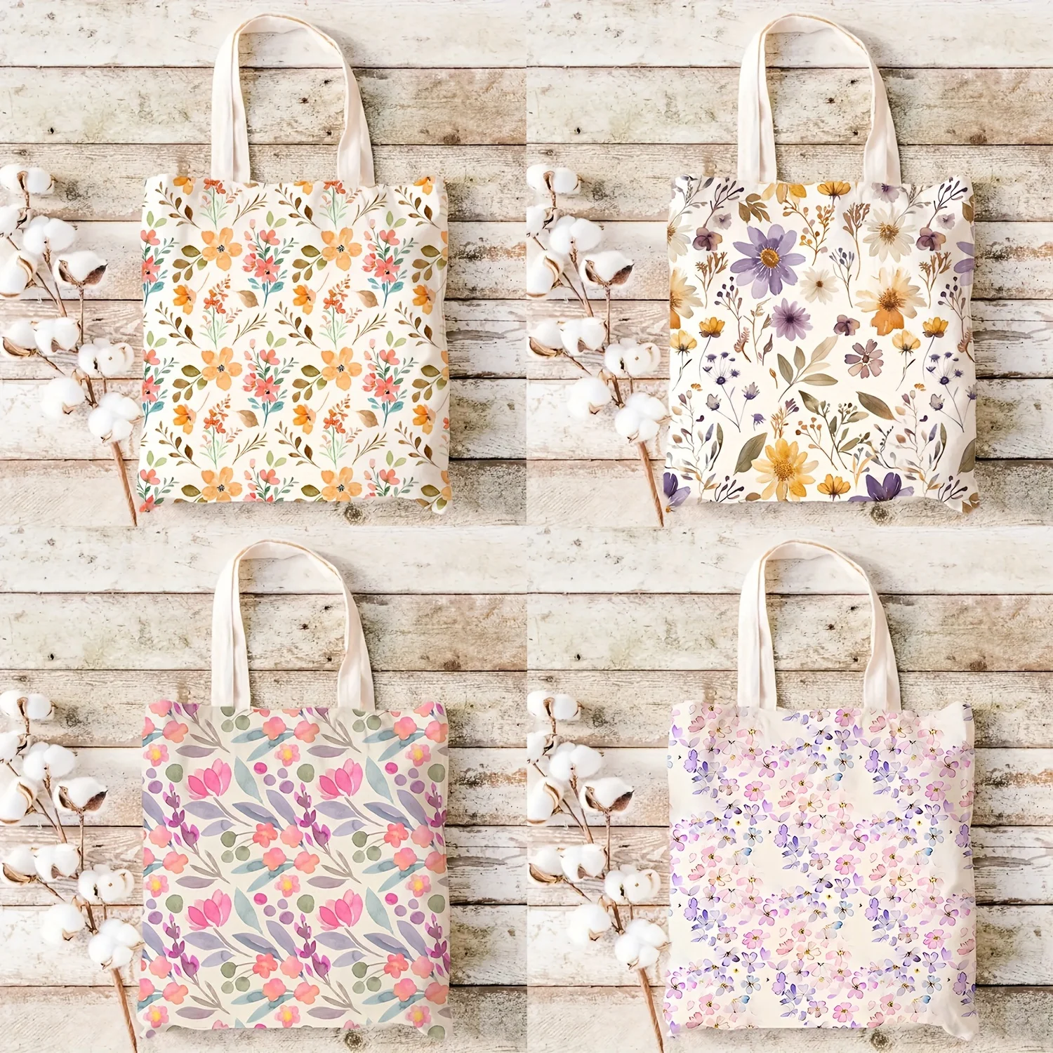 2026 Summer Floral Print Tote Bag Watercolor Wildflower All Over Print Casual Reusable Shoulder Bag for Daily Travel Shopper
2026 Summer Floral Print Tote Bag Watercolor Wildflower All Over Print Casual Reusable Shoulder Bag for Daily Travel Shopper
