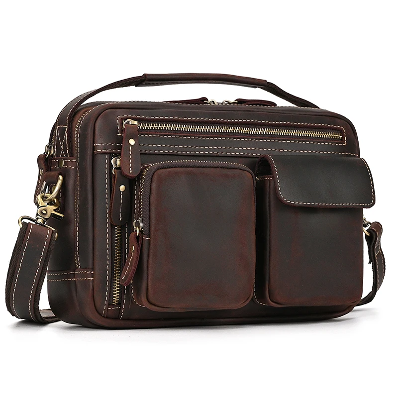 Thick Genuine Leather Shoulder Bag Men Crossbody Bag Designer Natural Cowhide Shoulder Bag Vintage Big Messenger Bag Anti Theft
Thick Genuine Leather Shoulder Bag Men Crossbody Bag Designer Natural Cowhide Shoulder Bag Vintage Big Messenger Bag Anti Theft