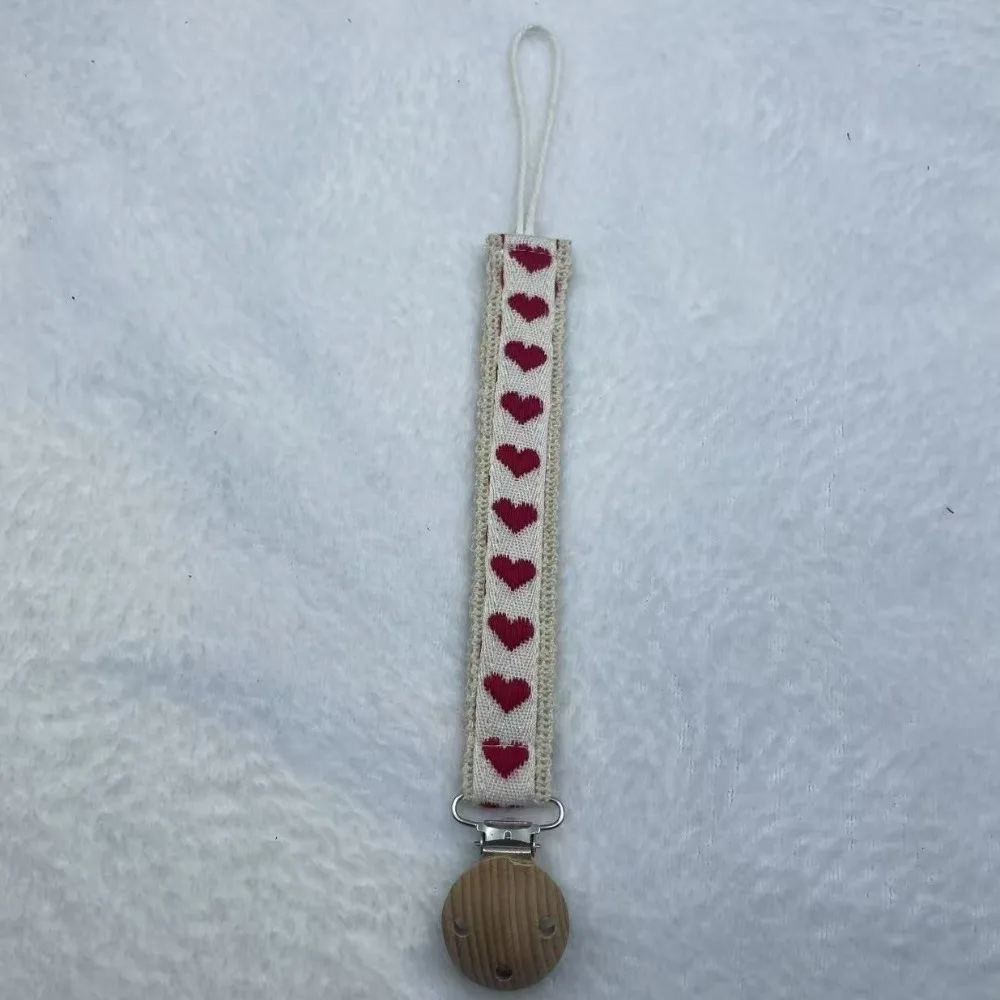 Heart Daisy Printed Flower Print Dummy Nipple Holder Lace Floral PP Wooden Baby Pacifier Chain Colorful Anti-drop
Heart Daisy Printed Flower Print Dummy Nipple Holder Lace Floral PP Wooden Baby Pacifier Chain Colorful Anti-drop