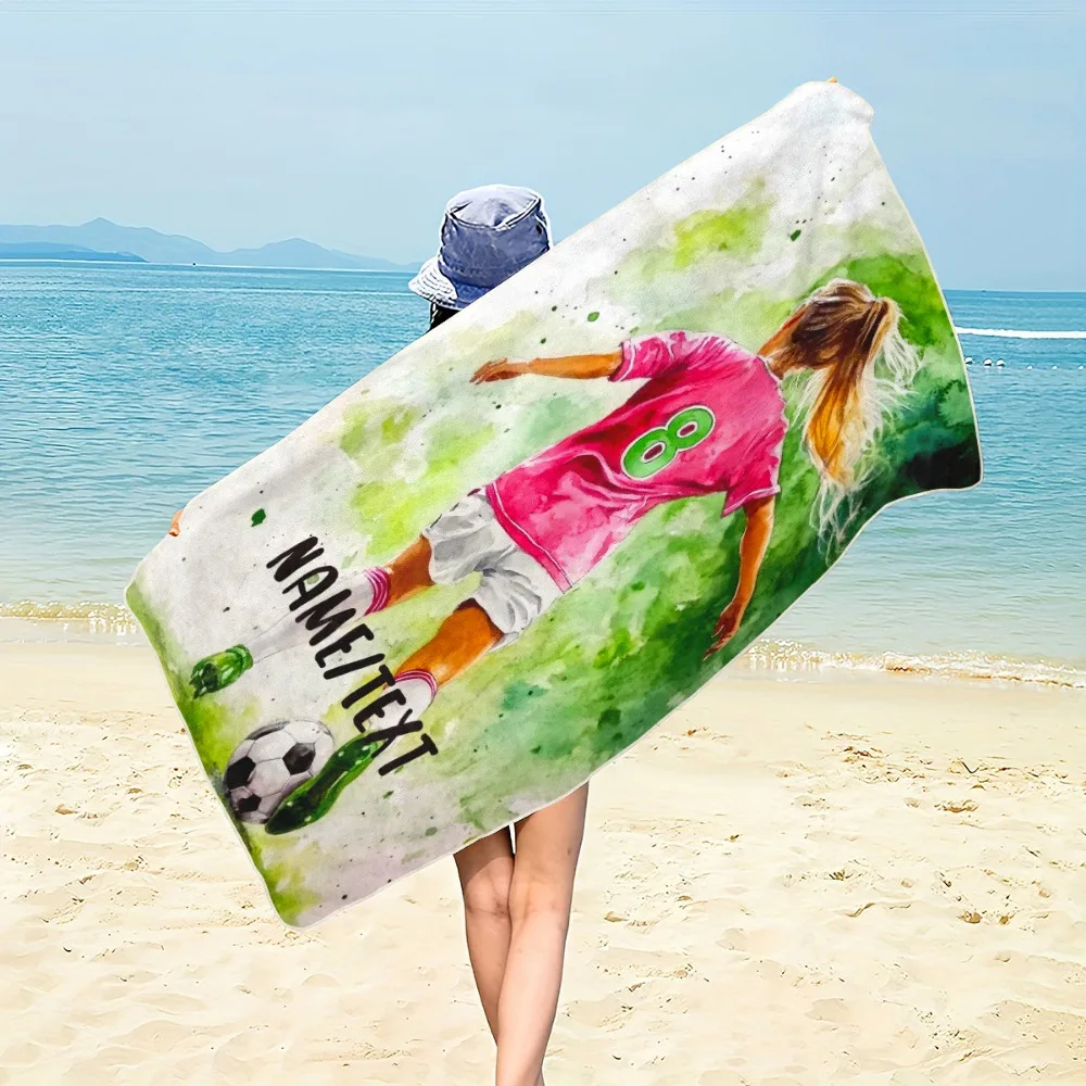 1Pc Custom Photo Football Beach Towel Perfect for Beach, Parties, Travel, Camping, Artistic Soccer Player Design
1Pc Custom Photo Football Beach Towel Perfect for Beach, Parties, Travel, Camping, Artistic Soccer Player Design
