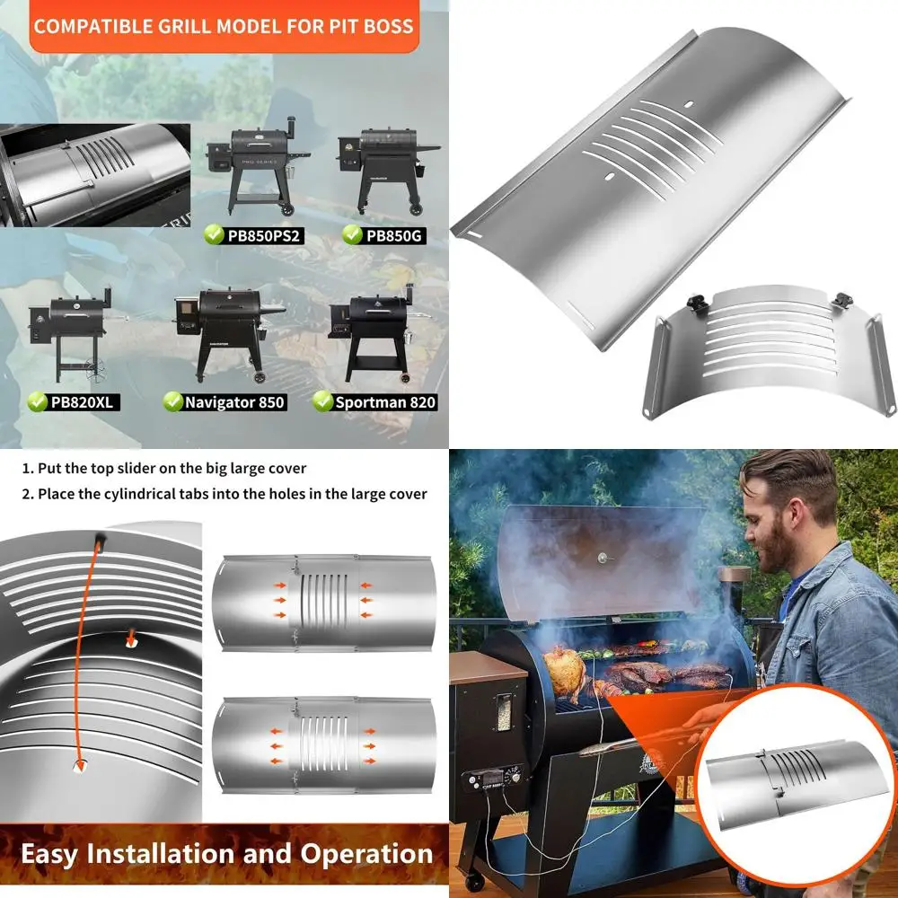 Запасные части для пеллетного гриля, комплект направляющих крышек для бройлеров с регулируемым пламенем для грилей Pit Boss Series 820D3, 850PS2
Запасные части для пеллетного гриля, комплект направляющих крышек для бройлеров с регулируемым пламенем для грилей Pit Boss Series 820D3, 850PS2