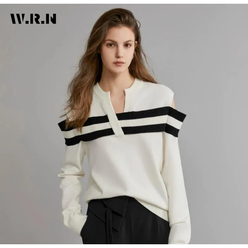 2023 Autumn Winter Casual Knitting Long Sleeve Patchwork Pullovers Women Vintage Loose Fit Striped Print Knitwear Sweater Top
2023 Autumn Winter Casual Knitting Long Sleeve Patchwork Pullovers Women Vintage Loose Fit Striped Print Knitwear Sweater Top