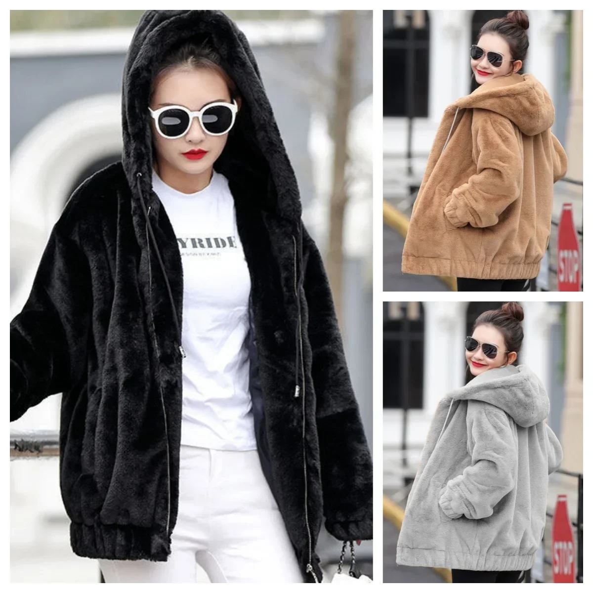 Зимняя двусторонняя флисовая куртка, повседневная, универсальная, теплая, женская, больших размеров, новая, свободная, с капюшоном, на молнии, с длинным рукавом, модная
Зимняя двусторонняя флисовая куртка, повседневная, универсальная, теплая, женская, больших размеров, новая, свободная, с капюшоном, на молнии, с длинным рукавом, модная