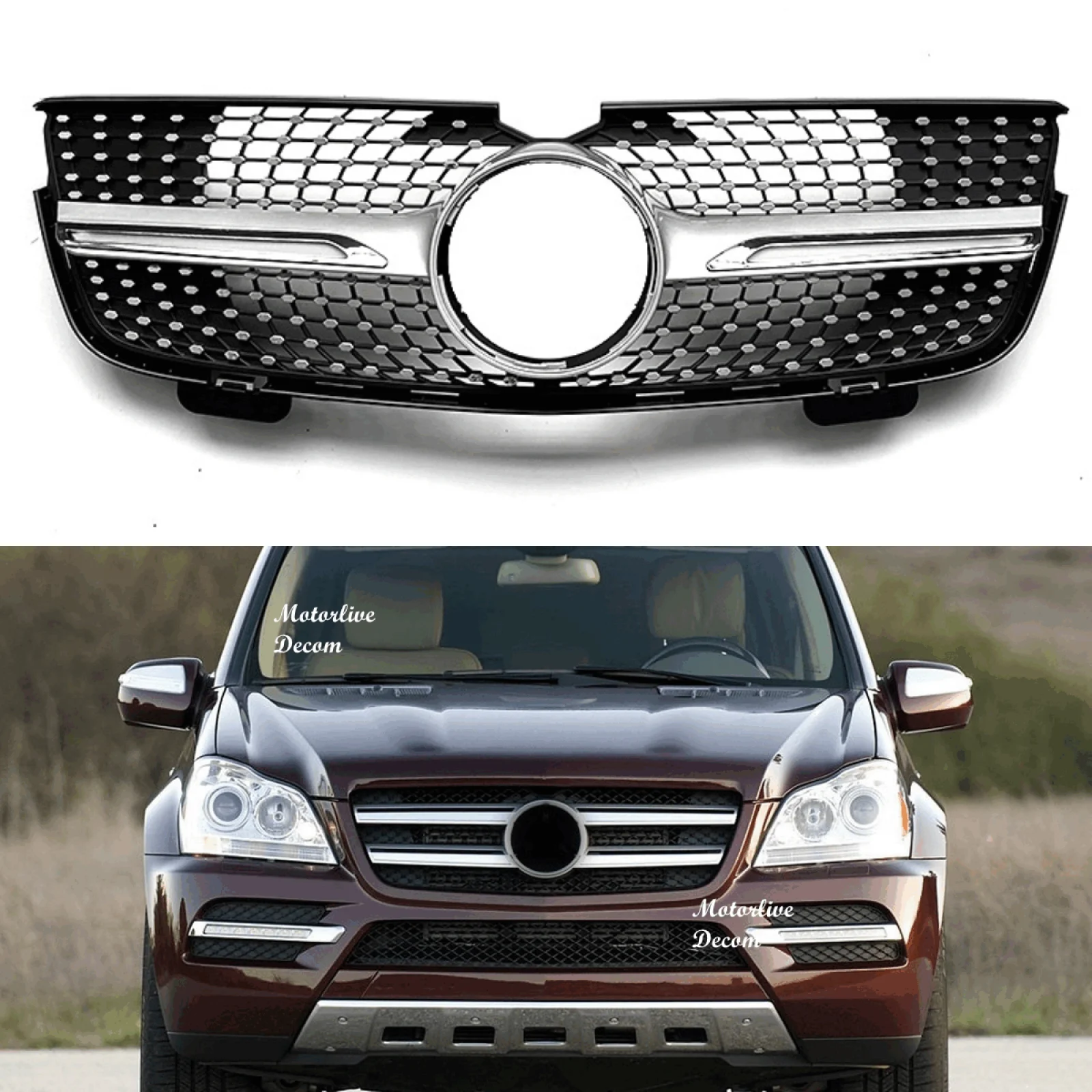 Передняя ромбовидная решетка бампера, сетчатая решетка для Mercedes-Benz GL-Class X164 2007-2012 гг.
Передняя ромбовидная решетка бампера, сетчатая решетка для Mercedes-Benz GL-Class X164 2007-2012 гг.