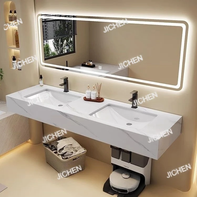 Public Toilet Rock Slab Washbasin Double Basin Bathroom Cabinet Wall-mounted Double Washbasin Cabinet Combination Bathroom Set
Public Toilet Rock Slab Washbasin Double Basin Bathroom Cabinet Wall-mounted Double Washbasin Cabinet Combination Bathroom Set