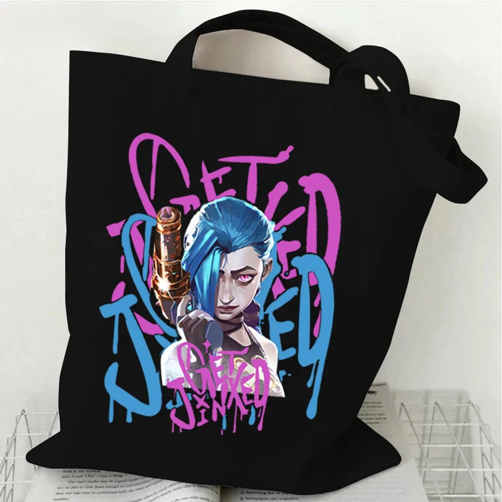 Arcane-Jinx Tour Print Casual Girls Women's Bag Shoulder Bags Shopper Canvas Handbags Reusable Shopping Bag
Arcane-Jinx Tour Print Casual Girls Women's Bag Shoulder Bags Shopper Canvas Handbags Reusable Shopping Bag