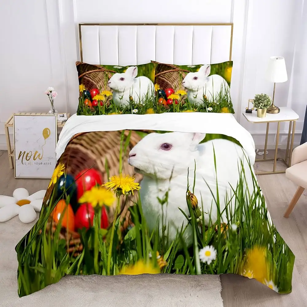 Cute Cartoon Rabbit Duvet Cover Lovely Animal Easter Rabbit Comforter Cover Full Queen Size Kawaii Cartoon Bunny Bedding Set
Cute Cartoon Rabbit Duvet Cover Lovely Animal Easter Rabbit Comforter Cover Full Queen Size Kawaii Cartoon Bunny Bedding Set