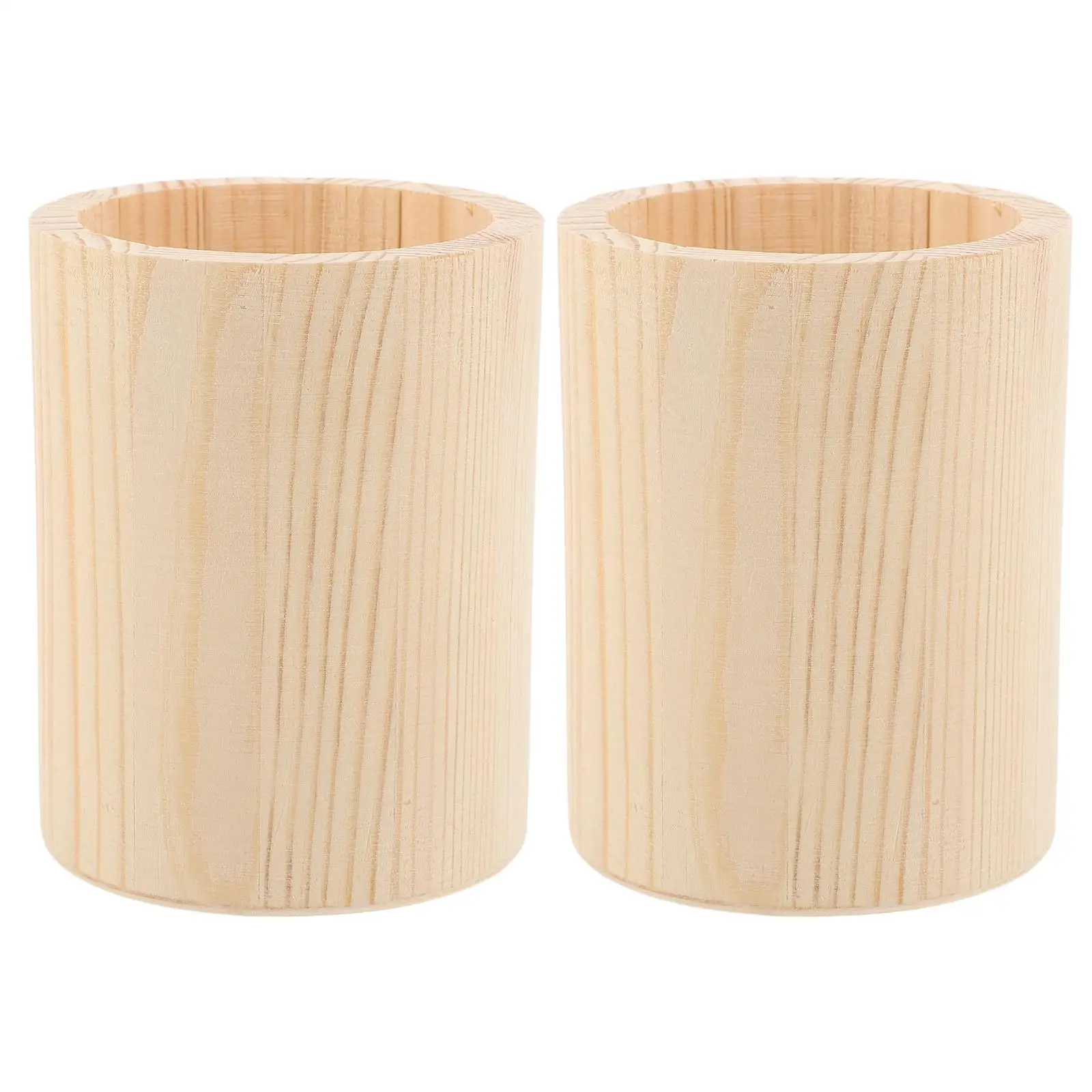 2 Pcs Clear Makeup Organizer Wood Container Universal Pencil Holder Wooden Pot Office
2 Pcs Clear Makeup Organizer Wood Container Universal Pencil Holder Wooden Pot Office