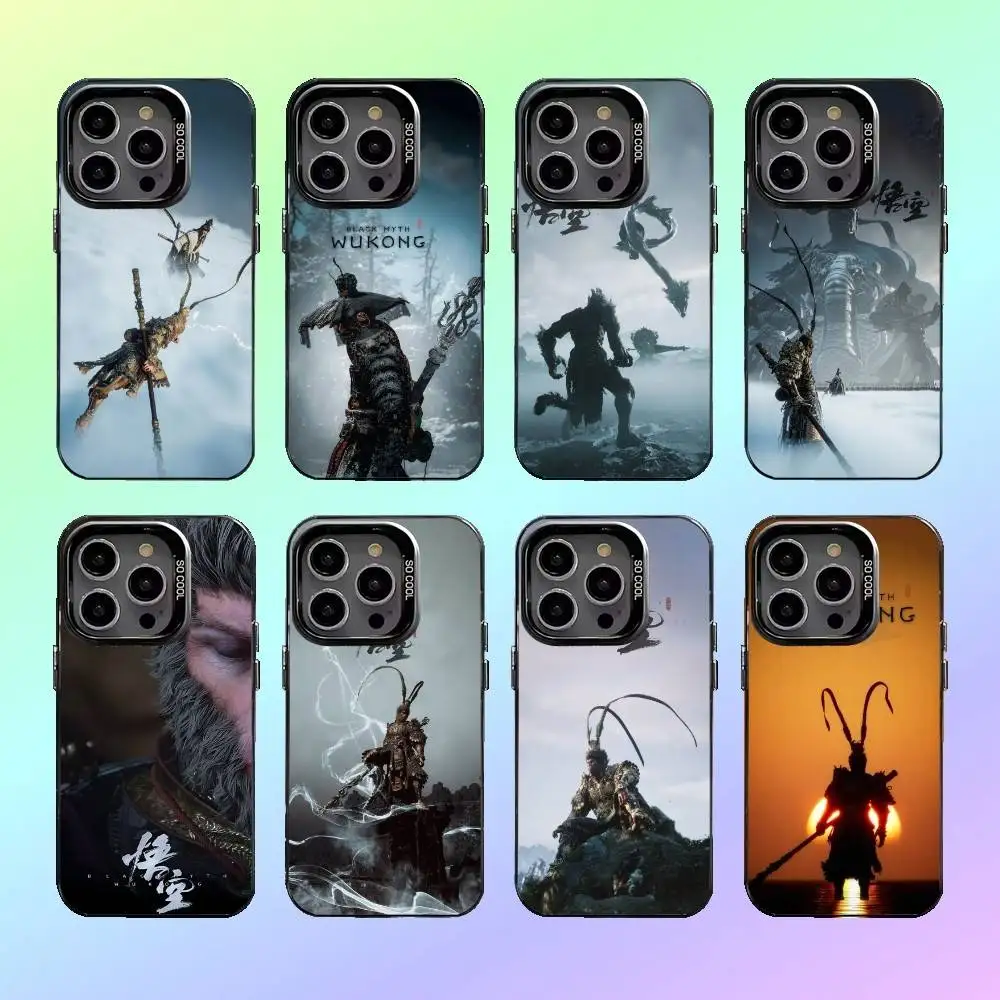 Blacks Myths W-Wu-Kong Phone Case For iPhone17,16,15,14,13,12,11 Colored Silver Plated Inside Cover
Blacks Myths W-Wu-Kong Phone Case For iPhone17,16,15,14,13,12,11 Colored Silver Plated Inside Cover