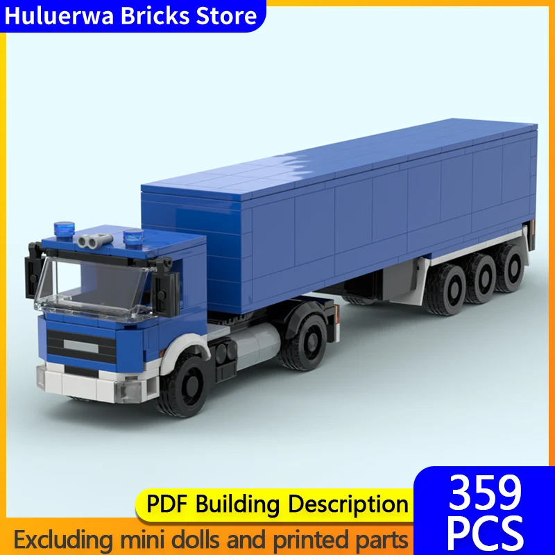 Модель городской автомобиль MOC, строительные кирпичи, фургон, полуприцеп, трактор, модульная технология, детские праздничные подарки, сборные игрушки, костюм 
Модель городской автомобиль MOC, строительные кирпичи, фургон, полуприцеп, трактор, модульная технология, детские праздничные подарки, сборные игрушки, костюм