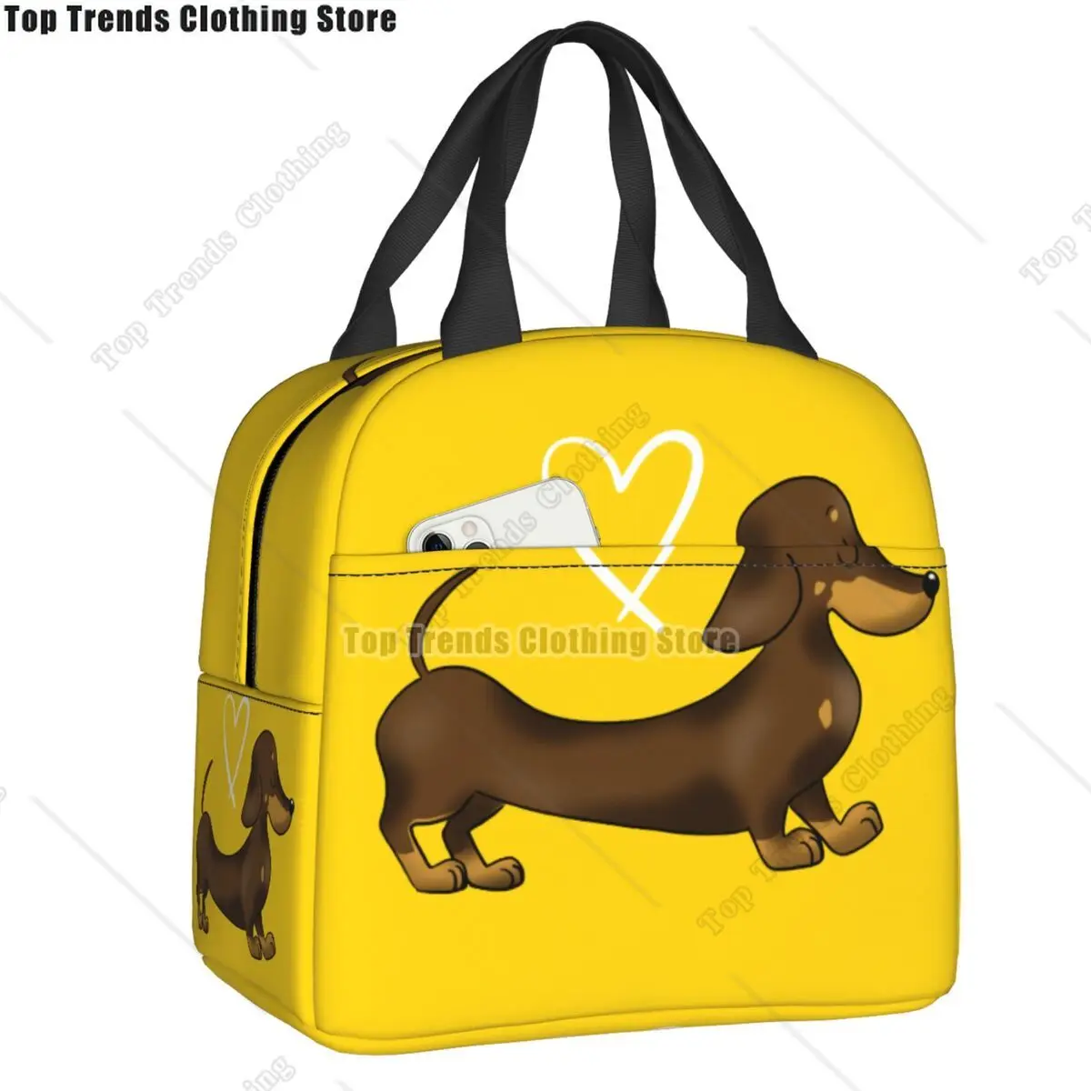 Dachshund Love Insulated Lunch Bag Women Waterproof Wiener Badger Sausage Dog Thermal Cooler Bento Box Office Work School
Dachshund Love Insulated Lunch Bag Women Waterproof Wiener Badger Sausage Dog Thermal Cooler Bento Box Office Work School