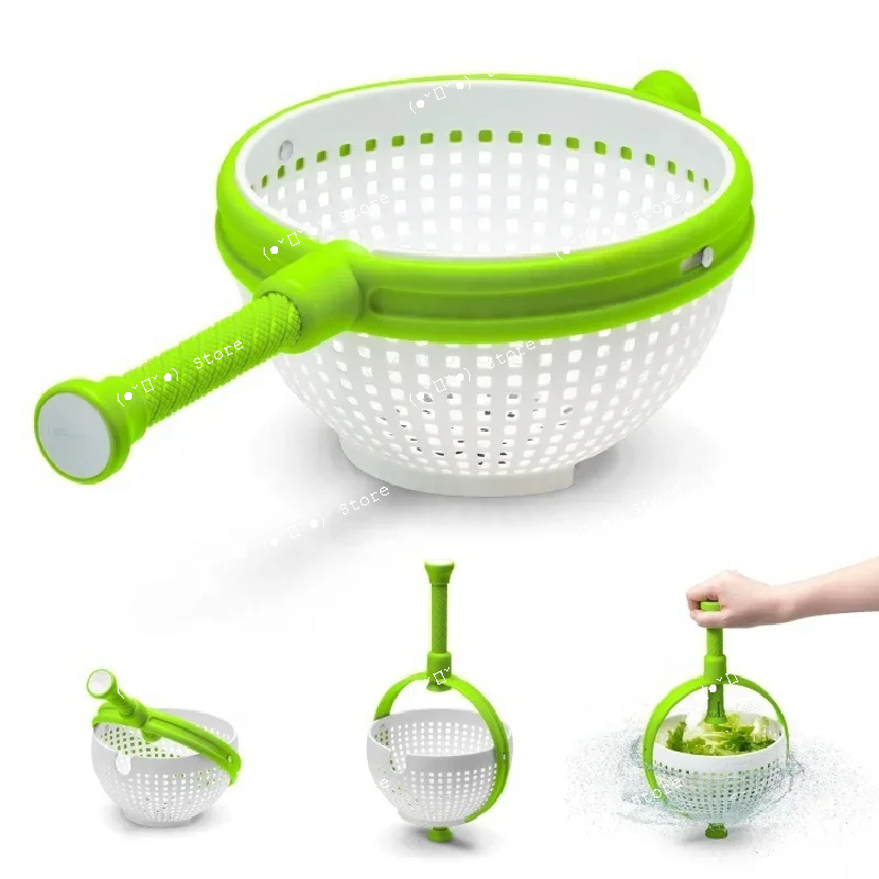 new salad spinner salad rotary driller kitchen vegetable cleaner centrifugal dripping basket
new salad spinner salad rotary driller kitchen vegetable cleaner centrifugal dripping basket