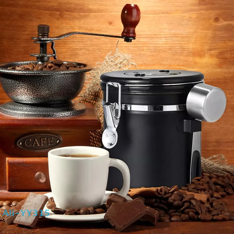 NN82 1.5L Stainless Steel Airtight Coffee Container With Spoon Perfect For Coffee Beans Or Tea Food Storage Container
NN82 1.5L Stainless Steel Airtight Coffee Container With Spoon Perfect For Coffee Beans Or Tea Food Storage Container