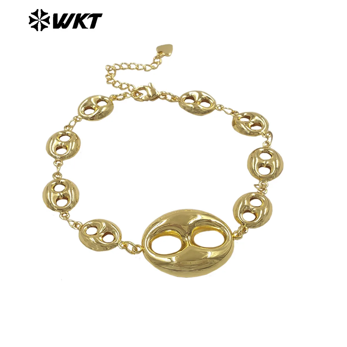 WT-JF379 Unique Multi Designs 18K Gold Plated Charms Splicing Chain Metal Bracelet For Women Fashionable Matching Accessory
WT-JF379 Unique Multi Designs 18K Gold Plated Charms Splicing Chain Metal Bracelet For Women Fashionable Matching Accessory