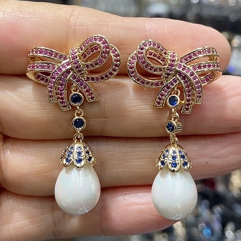 zirconia earrings bowknot pearl drop pendant jewelry daily wear dinner party women earrings pink purple white cute gift female
zirconia earrings bowknot pearl drop pendant jewelry daily wear dinner party women earrings pink purple white cute gift female