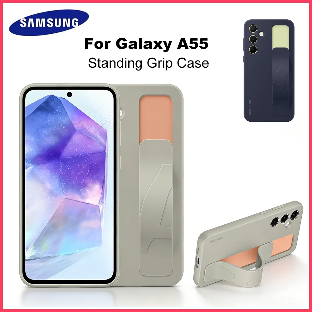 Original Samsung Galaxy A55 Standing Grip Case for Samsung Galaxy A55 5G Standing Grip Smartphone Bracket Case EF-GA556
Original Samsung Galaxy A55 Standing Grip Case for Samsung Galaxy A55 5G Standing Grip Smartphone Bracket Case EF-GA556
