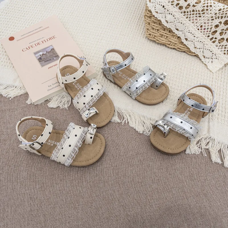 Mumoresip Girls Beach Shoes Sweet Lace Polka Dots Kids Sandals Soft Bottom Non-slip 2026 Summer New Children Princess Shoes
Mumoresip Girls Beach Shoes Sweet Lace Polka Dots Kids Sandals Soft Bottom Non-slip 2026 Summer New Children Princess Shoes