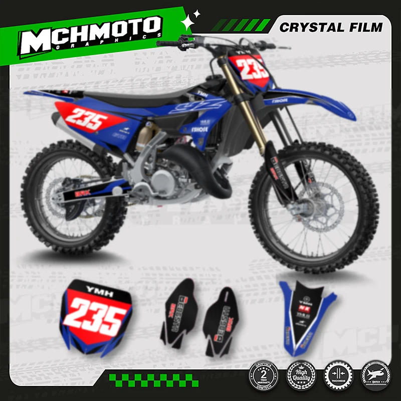 MCHMFG Motorcycle Graphics Decal Stickers Kits For YAMAHA YZ125 YZ250 YZ 125 250 2022 2023 2024 Number Name Background Custom
MCHMFG Motorcycle Graphics Decal Stickers Kits For YAMAHA YZ125 YZ250 YZ 125 250 2022 2023 2024 Number Name Background Custom