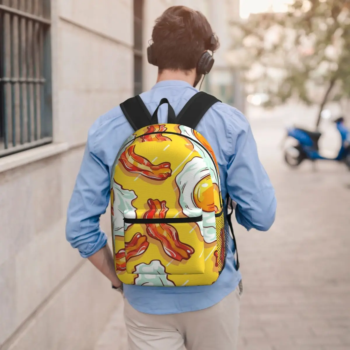 Fried Egg Bacon Gourmet Energy Breakfast Backpack Student BookBag Children School Bag Computer Shoulder Bags for Men Women
Fried Egg Bacon Gourmet Energy Breakfast Backpack Student BookBag Children School Bag Computer Shoulder Bags for Men Women