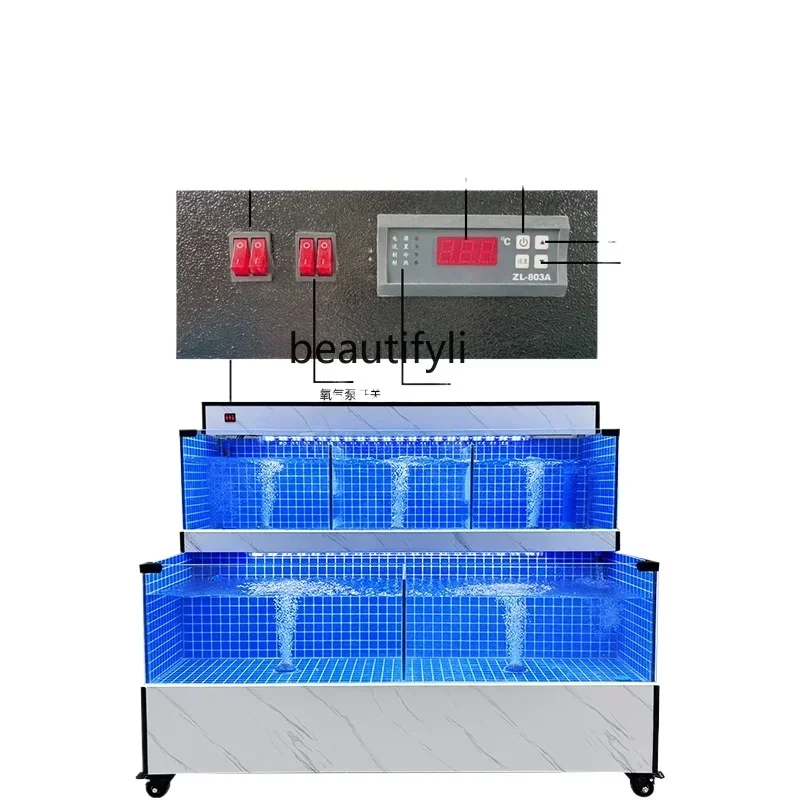 Seafood Pool Commercial Fish Tank Filtration Oxygen Generator Single Double Layer Refrigeration Glass Tank Hotel53
Seafood Pool Commercial Fish Tank Filtration Oxygen Generator Single Double Layer Refrigeration Glass Tank Hotel53