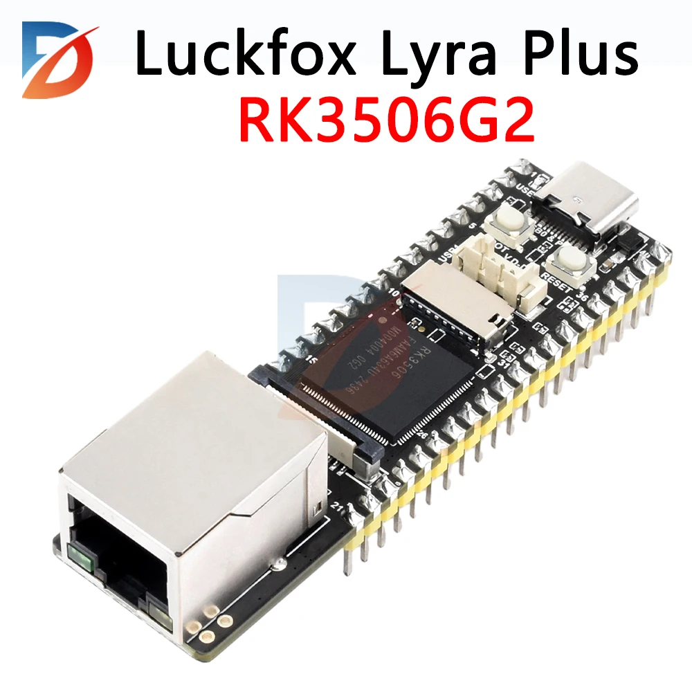 RK3506G2 Luckfox Lyra Plus RK3506 Rockchip Linux Development Board for MIPI/DSI Display Cortex-A7 128MB DDR3L USB OTG2.0 x 2
RK3506G2 Luckfox Lyra Plus RK3506 Rockchip Linux Development Board for MIPI/DSI Display Cortex-A7 128MB DDR3L USB OTG2.0 x 2