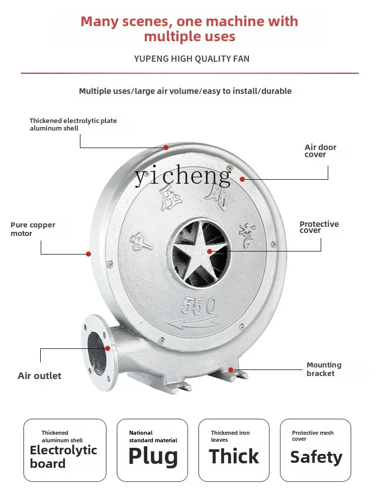 TQH Aluminum Shell Medium Pressure Fan Centrifugal Blower High Power Powerful Industrial Dust Suction Ventilator
TQH Aluminum Shell Medium Pressure Fan Centrifugal Blower High Power Powerful Industrial Dust Suction Ventilator