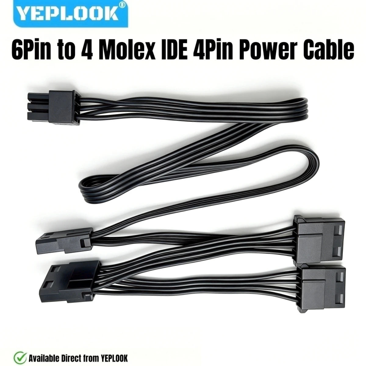 6Pin to 4 Molex IDE 4Pin Straight, PERIPHERAL PATA Power Cable for Corsair SF450, SF600, SF750, SF Type 4 Series Modular Powers
6Pin to 4 Molex IDE 4Pin Straight, PERIPHERAL PATA Power Cable for Corsair SF450, SF600, SF750, SF Type 4 Series Modular Powers