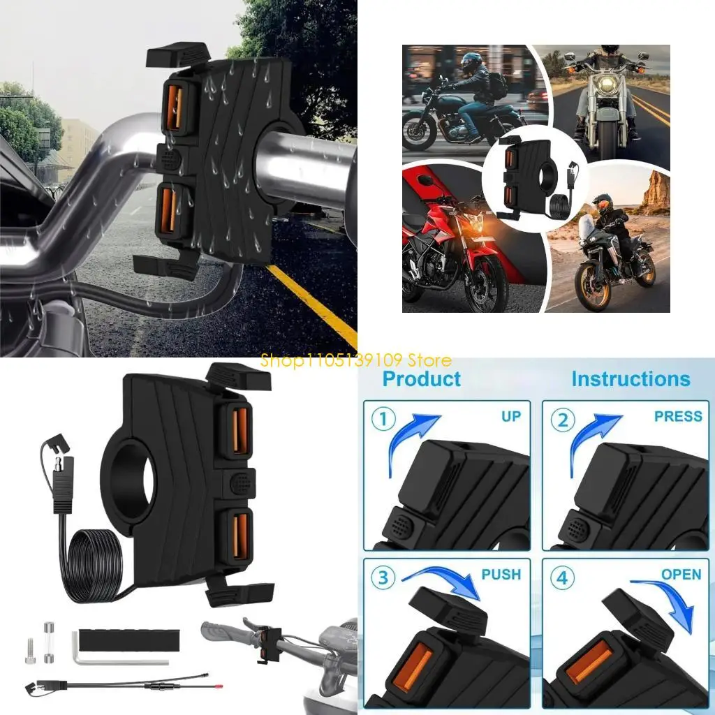 P5ED Waterproof Motorcycle Handlebar Chargers 36W Universal for Smartphone Shockproof
P5ED Waterproof Motorcycle Handlebar Chargers 36W Universal for Smartphone Shockproof