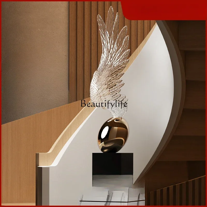 FG44Transparent wings art abstract ornament floor sculpture front door creative decoration
FG44Transparent wings art abstract ornament floor sculpture front door creative decoration