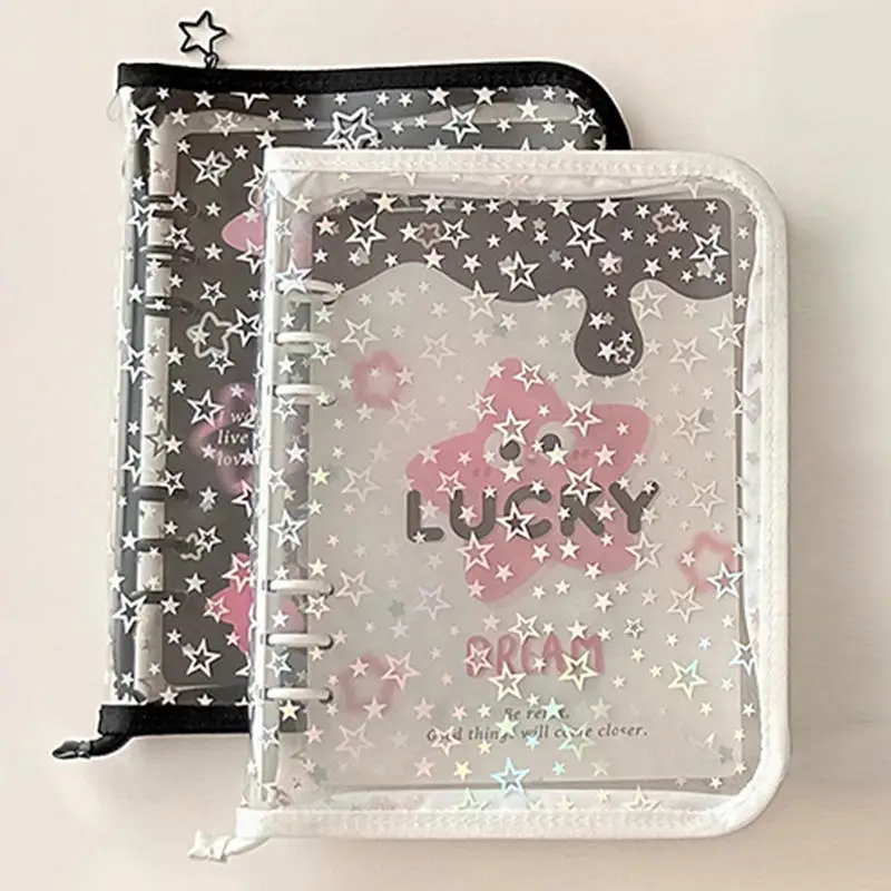 A5/A6 6-hole Loose Leaf Notebook With Zipper and Edging Photo Album Guka idol Small Card 1PC Shell Book or 10pcs Inner Pages
A5/A6 6-hole Loose Leaf Notebook With Zipper and Edging Photo Album Guka idol Small Card 1PC Shell Book or 10pcs Inner Pages