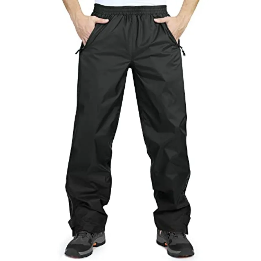 33, 000ft Men's Rain Pants, Waterproof Rain Over Pants, Windproof Outdoor Pants for Hiking, Fishing
33, 000ft Men's Rain Pants, Waterproof Rain Over Pants, Windproof Outdoor Pants for Hiking, Fishing