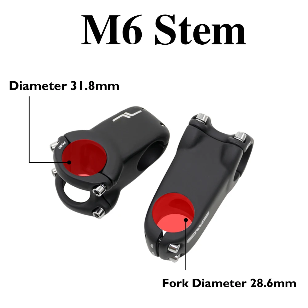M6 Carbon Fiber MTB Stem 31.8mm 28.6mm Ultra Light 60/70/80/90/100/110/130mm Bicycle Handlebar Stem for Mountain Bike Road Bike
M6 Carbon Fiber MTB Stem 31.8mm 28.6mm Ultra Light 60/70/80/90/100/110/130mm Bicycle Handlebar Stem for Mountain Bike Road Bike