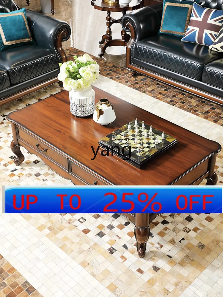 LMM all solid wood coffee table simple living room rectangular coffee table
LMM all solid wood coffee table simple living room rectangular coffee table
