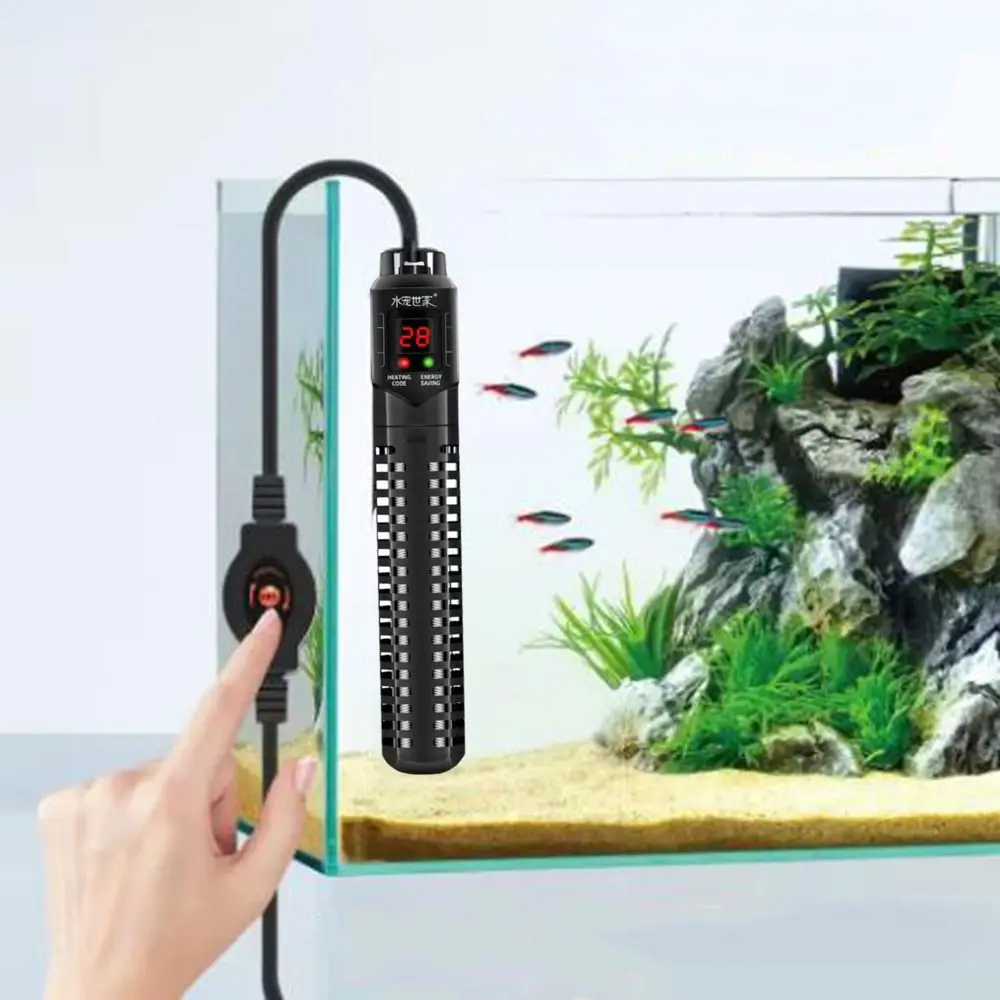 50-500W Fish Tank Heating Rod Adjustable LCD Display Digital Aquarium Submersible Heater Constant Temperature Control
50-500W Fish Tank Heating Rod Adjustable LCD Display Digital Aquarium Submersible Heater Constant Temperature Control